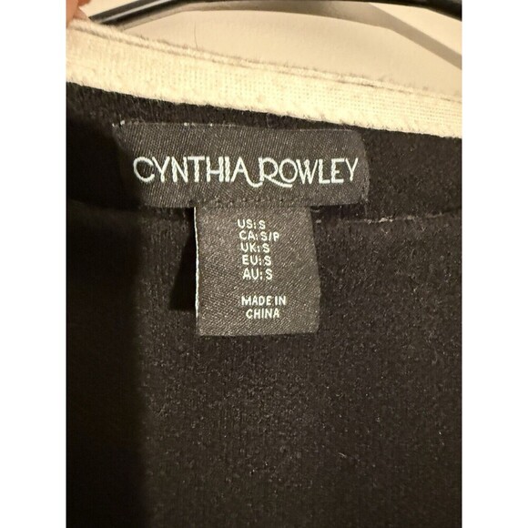 Anthropologie CYNTHIA ROWLEY Polka Dot Crewneck Sweater preppy corpcore work - Picture 3 of 5